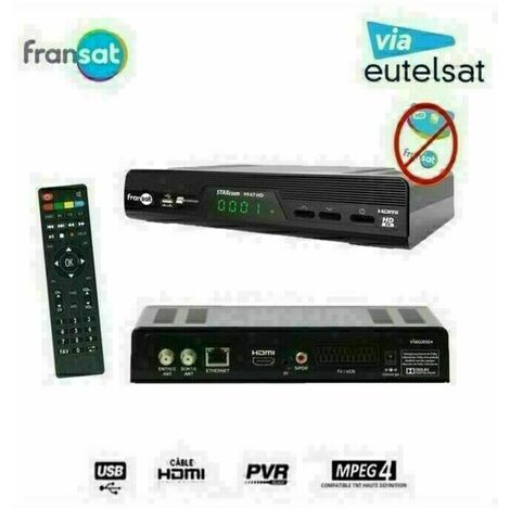 OPTEX RECEPTEUR TV SATELLITE HD 9947 FRANSAT (EUTELSAT 5° OUEST)  (VENDU SANS CARTE)