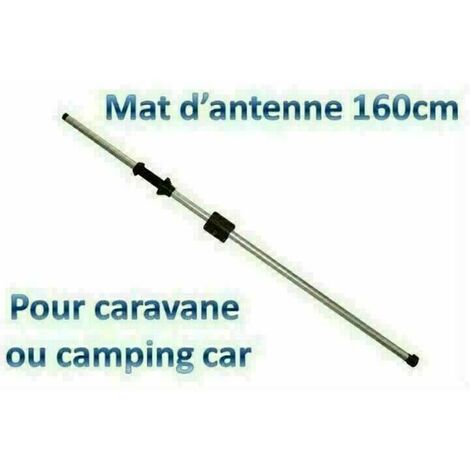 Mât d'antenne intérieur blocage par molette pour caravane et camping-car