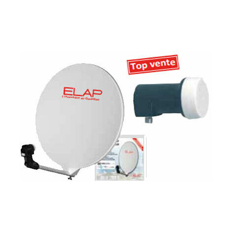 ANTENNE SATELLITE Ø 70 CM COMPOSITE AVEC LNB UNIVERSEL SINGLE - ELAP 700018 (1/3)