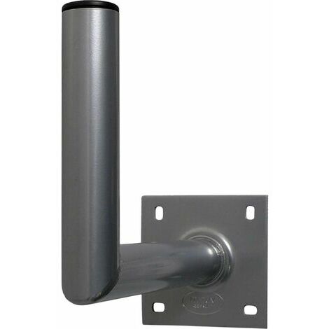 Support mural en aluminium pour parabole jusqu'à 90 cm – Distance mur 35 cm – Résistant aux intempéries et au vent – Montage facile – Hdme