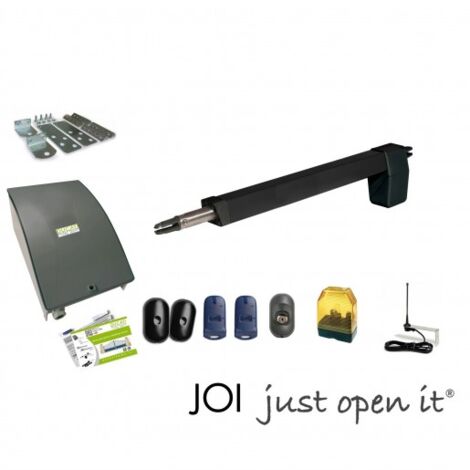 Kit de motorisation de portail – Vérins télescopiques 400mm – Charge max 350kg – Longueur max 3,5m – Compatible intérieur/extérieur – ME - HC812-400 (1/5)