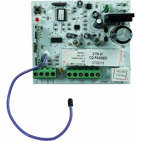Carte électronique pour portails de petite taille, légers et bien équilibrés - DUCATI HOME-AUTOMATION CTH41 - 433,92MHz, 1 canal