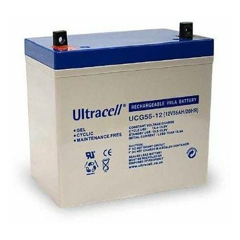 Batterie Gel - Ultracell UCG55-12 - 12v 55ah