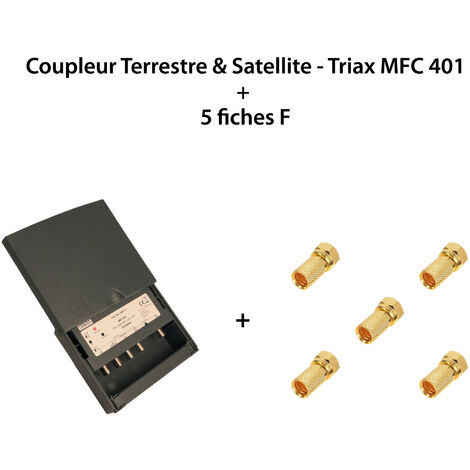 Kit antenne mixte omnidirectionnelle dab fm + coupleur triax mfc