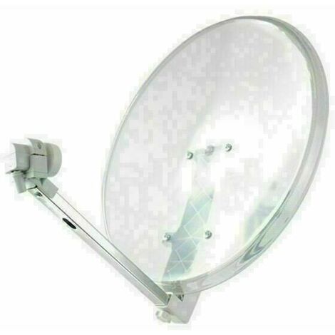 Antenne Parabolique Fibre De Verre SMC 100 Cm - Support 1 LNB Inclus, Sans LNB - HD4K