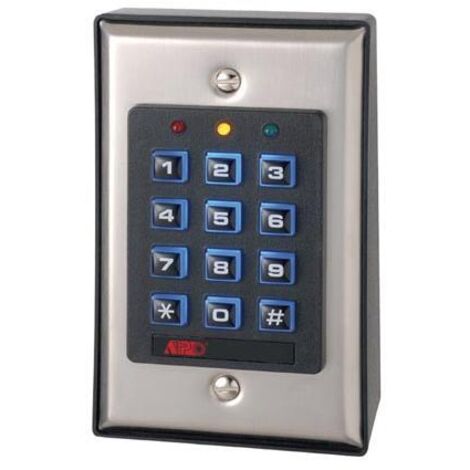 Clavier électronique de contrôle d'accès numérique autonome rétroéclairé – Alimentation 12 VDC – Montage en surface – Matériau ABS – 111 millions de combinaisons – M-E (1/4)