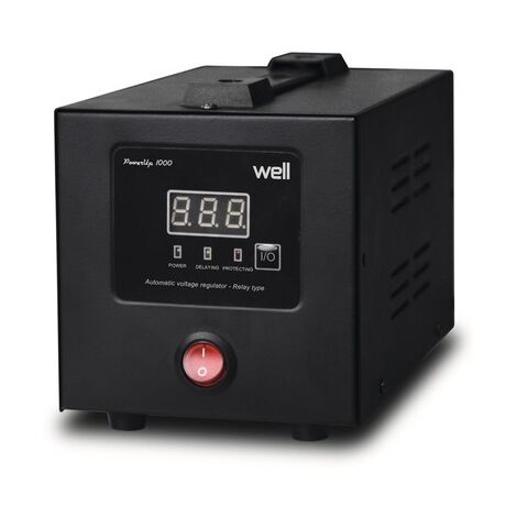 Stabilisateur de tension automatique 1000VA 700W – Tension d'entrée AC 140V-250V – Tension de sortie 230V – Protection contre surtension – M-E
