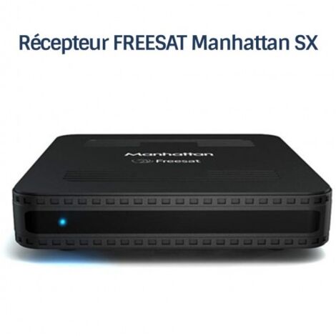 Récepteur décodeur satellite HD – 200 chaînes anglaises – 13 chaînes HD – Wi-Fi et Ethernet – Installation facile sans abonnement