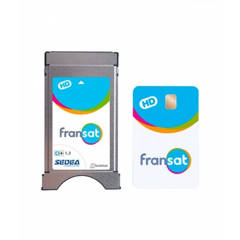 Module satellite Fransat CI+ 1.3 HD – Réception TNT gratuite en HD – Compatible DVB-S/S2 – Carte Fransat PC7 HD valable 4 ans – ME