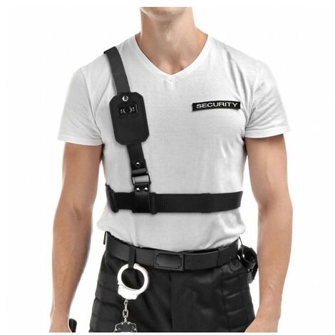 Ceinture pour caméra de sécurité au niveau du torse, harnais pectoral pour caméra corporelle, 1.1m de circonférence au bassin (1/4)