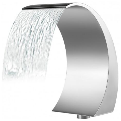 Lame D'eau Pour Piscine / Bassin 30x60 Cm - Inox Gris Acier, Fontaine Cascade, Neuve