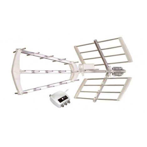 Antenne TV TNT Extérieure Trinappe 15,5 DBI Connecteur F Filtre Passif 4G LTE 5G NR 700 800Mhz 47 Elements 3701473608881