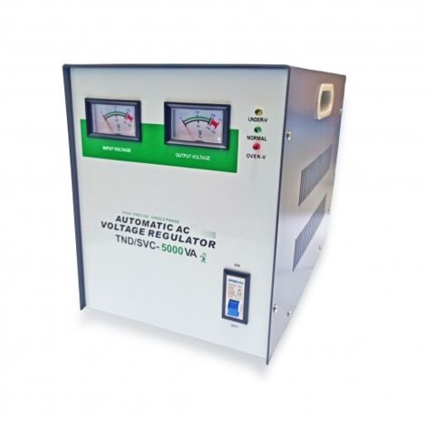 Convertisseur de tension 5000VA – Monophasé – Puissance 5000W – Aluminium et cuivre – Entrée 140-250VAC, sortie 110/230VAC – ME (1/3)