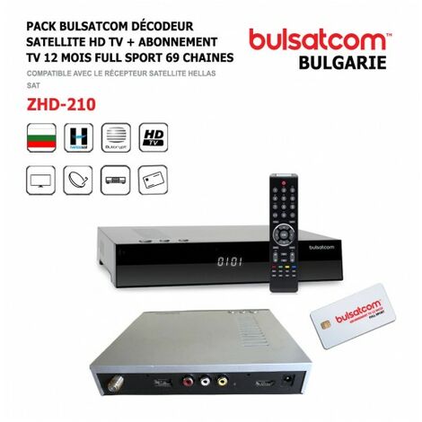 Abonnement Bulsatcom 12 Mois - Bulsatcom - HD4K - 69 Chaînes - Eurosport HD - Nova Sport - TV Son Photo Abonnement Bulsatcom 12 Mois - Bulsatcom - HD4K - 69 Chaînes - Eurosport HD - Nova Sport - TV Son Photo