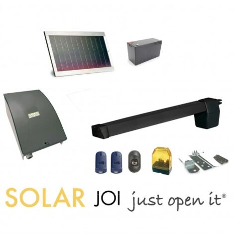 Kit de motorisation de portail solaire 12V – Autonome avec panneau solaire – Charge max 300kg – Longueur vantail 3m – Moteur 60W - HC619 (1/5)