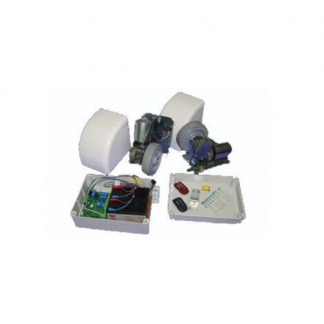 Kit de motorisation de portail 24V – Pour portails battants lourds jusqu'à 300W – Ouverture 180° – Verrouillage électrique intégré – ME (1/4)