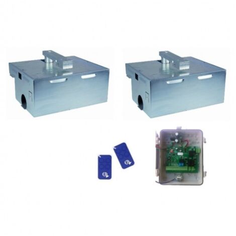 Kit Motorisation Portail Automatisme EA Basic E4000B24 Enterré - 24V, Ouverture 110°, 2 m 300 kg maxi par battant, 70 W, intensif (1/5)