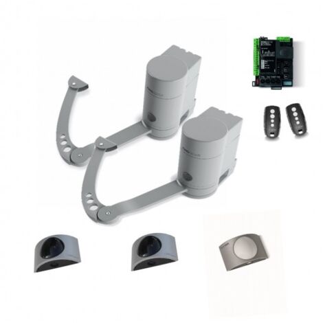 Kit Motorisation Portail Battant Automatisme EA MINIMODUS 24 G8 Avec Accessoires NOVO KING GATES - Maxi 250kg 2m par battant, 24 V (1/5)