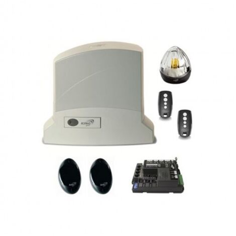 Kit de motorisation de portail coulissant 600kg – Moteur 24V intensif – Alimentation 230V – Roulements à billes pour fonctionnement silencieux (1/5)