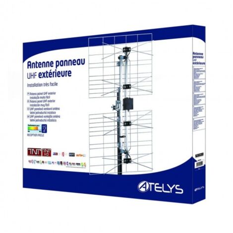 Antenne extérieure amplifiée de One for All - 9,5 à 15 DB - Réception