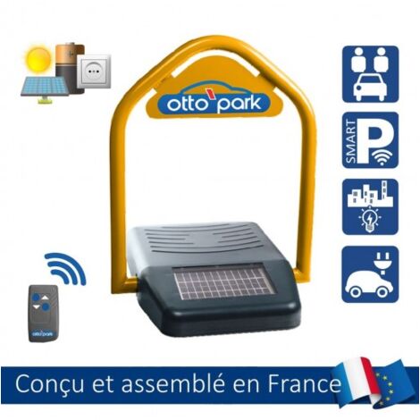 Arceau Réservation Parking Stationnement à Energie Solaire Barrière Autonome - Clé pompier + Télécommande - pour Accès Privatifs (1/5)
