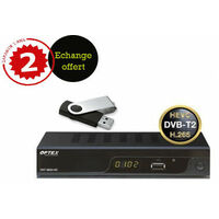 PACK OPTEX 9832 TNT HD DOUBLE TUNER + DISQUE DUR EXTERNE (CLÉS USB 16G) - GARANTI 2 ANS AVEC ECHANGE STANDARD OFFERT