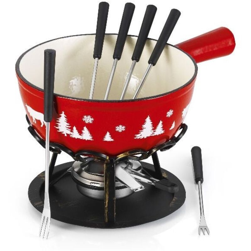 Fondue Baumalu Savoyarde fonte émaillée rouge BAUMALU - Mr Scandinave