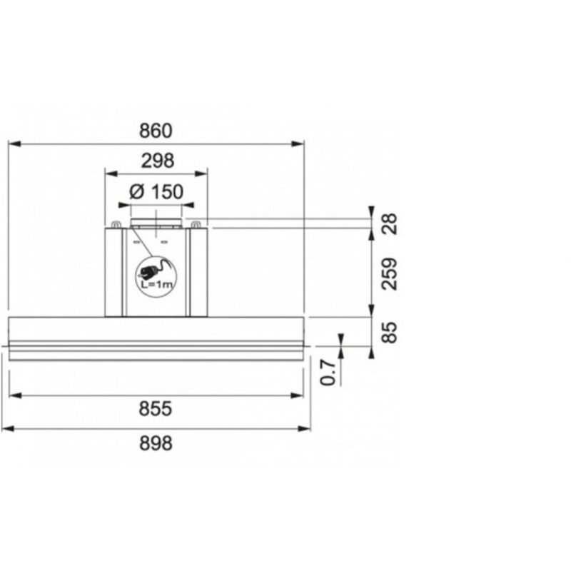 Groupe filtrant WHIRLPOOL WCT64FLSX 53cm inox - Hotte BUT