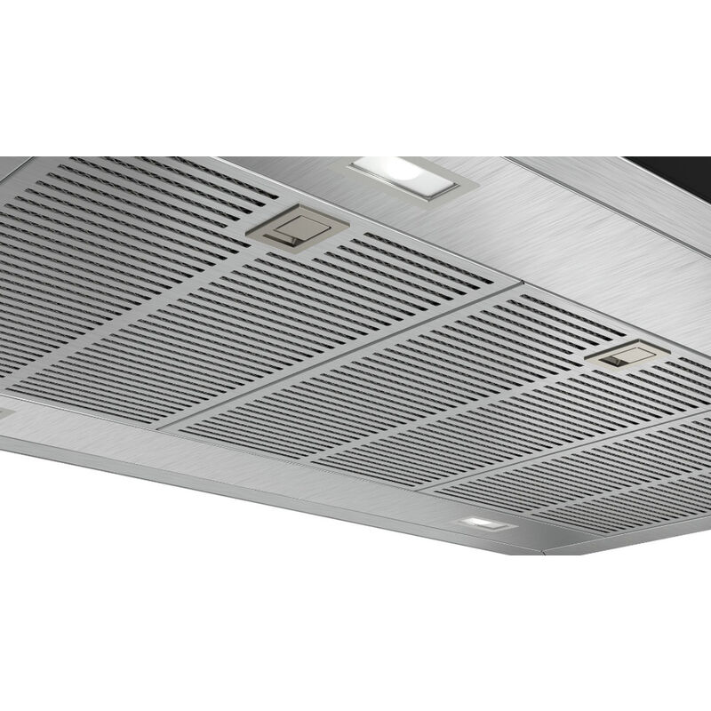 Hotte murale inox 120cm avec éclairage par LED ajustable en hauteur ROBLIN  - Mon Espace Cuisson