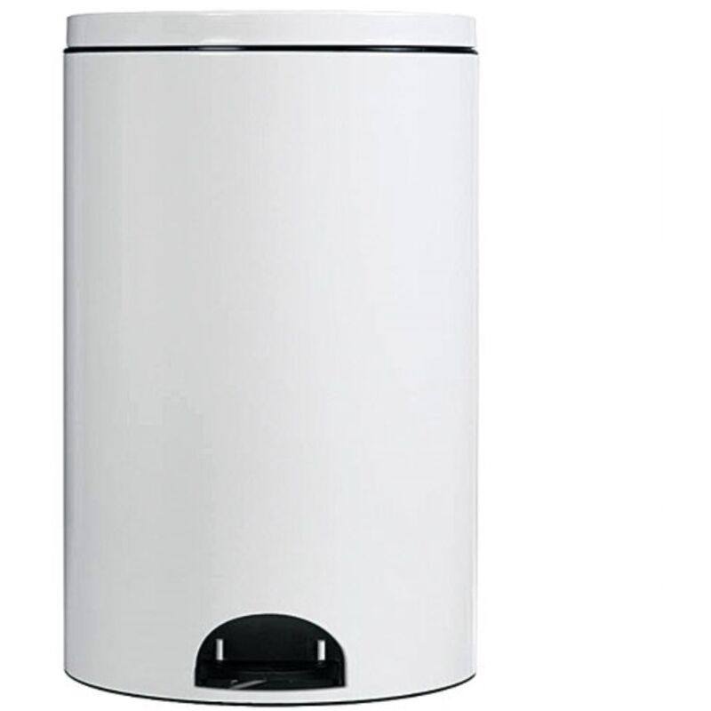 Poubelle à pedale 14l blanc - Rossignol - 90264