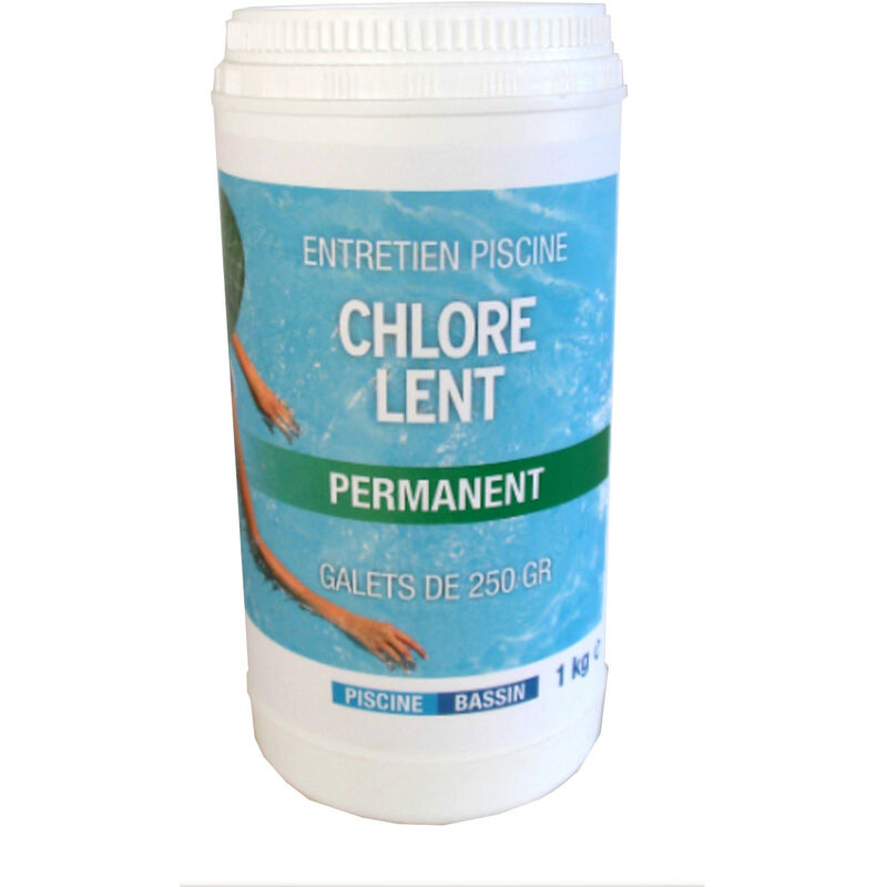 Aqualux - Chlore lent 1kg - galet 250g