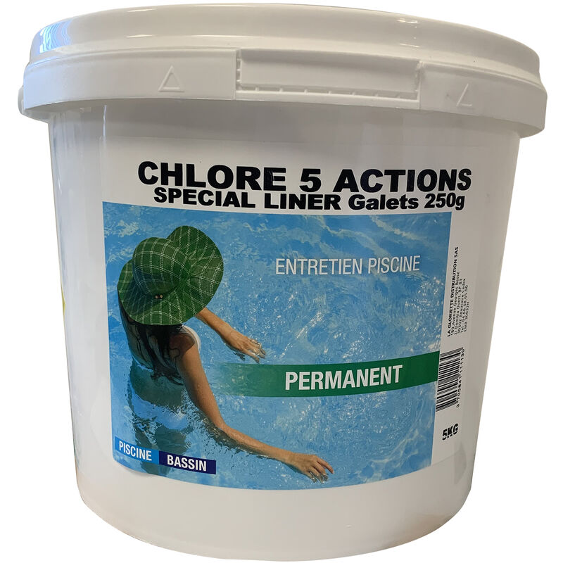 Chlore multi-fonctions galet 250g 5kg - Blue Point Company - 6201902