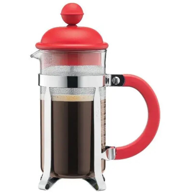 Cafetière à Piston Bodum 3 Tasses 0,35L - Verre Borosilicaté, Filtre Inox - Style Rétro Liège - 1923-109S