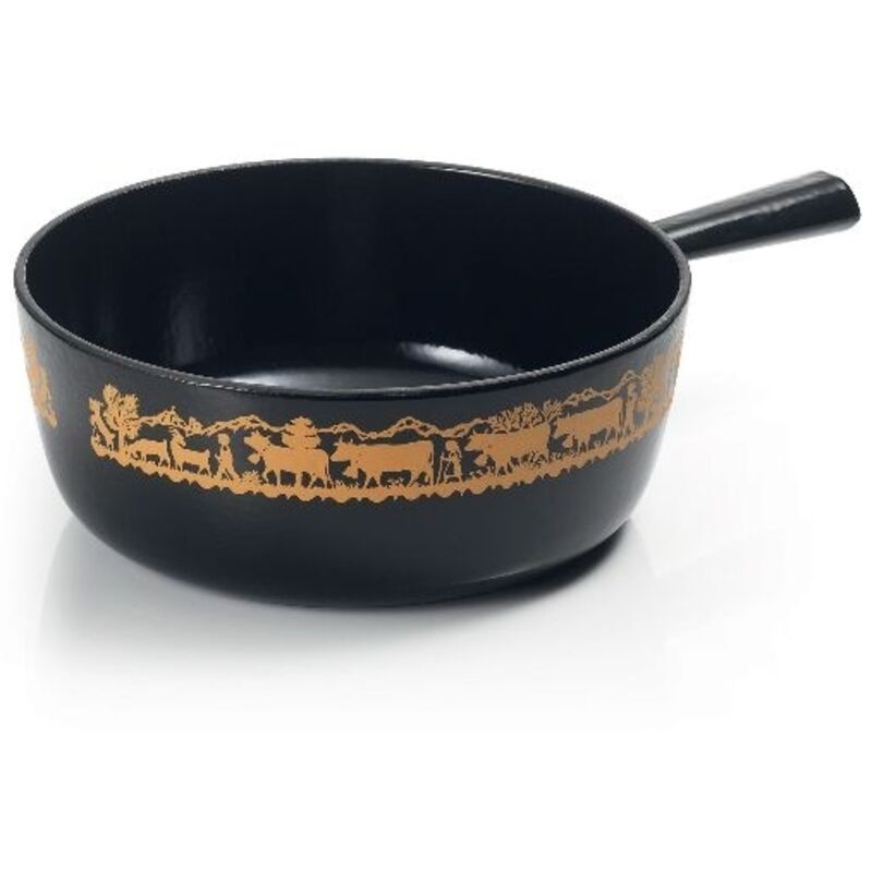 POELON CAQUELON motif tulipe en Fonte Émaillée LE CREUSET avec