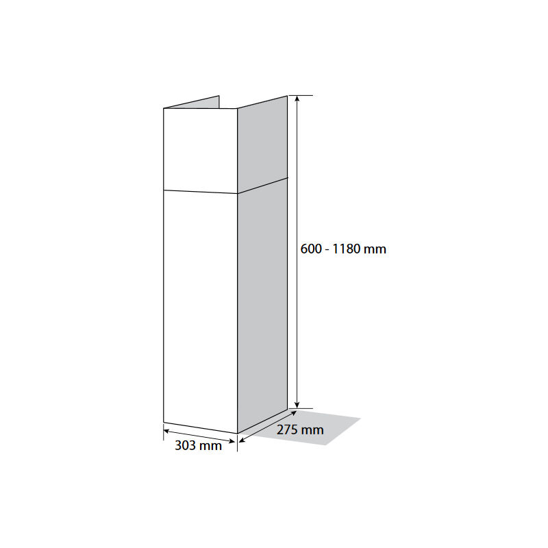 Rallonge De Conduit Pour Hotte Falmec - Isolation - 50000N807I - Neuve