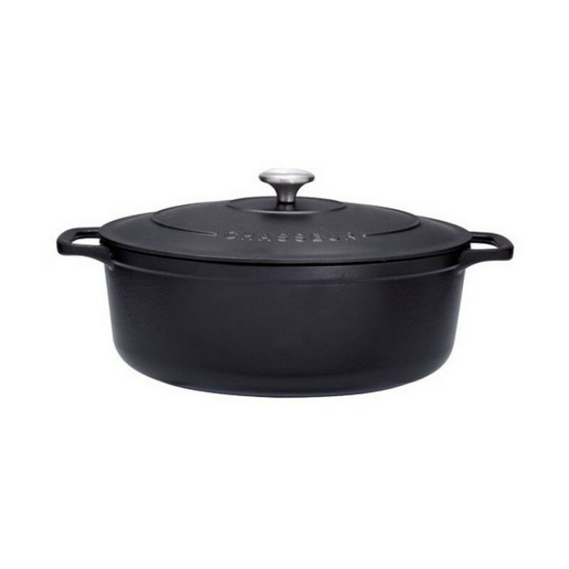 Cocotte ovale en fonte émaillée 27cm noire sublime - Chasseur - puc472701