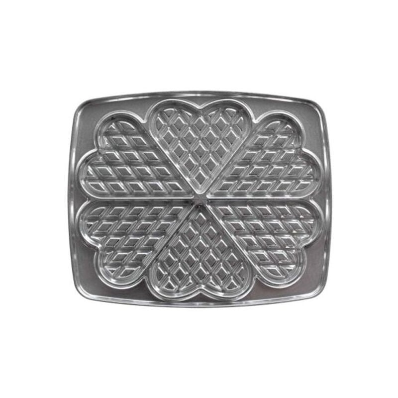 Paire de plaques pour 6 gaufres coeur pour super 2 gaufres 39111 - Lagrange - 030521