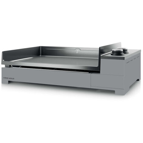 Plancha électrique Forge Adour PREMIUM 60 Acier Noir et Gris (1/3)