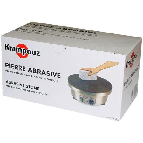 Crêpière professionnelle 16cm – Matériau abrasif – Lavable au lave-vaisselle – Pour crêpes et galettes – Krampouz