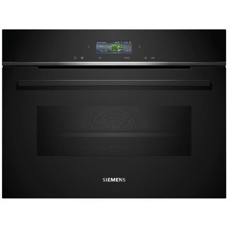 Siemens – Four combiné micro-ondes encastrable 45L – Chaleur tournante – Nettoyage hydrolyse – Écran TFT couleur tactile – 15 modes de cuisson - CM724G1B1