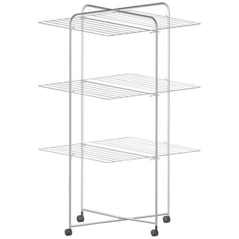 Beldray LA077615EU7 Séchoir à Linge Compact Extensible, 3 Niveaux, Étendoir à Linge Télescopique