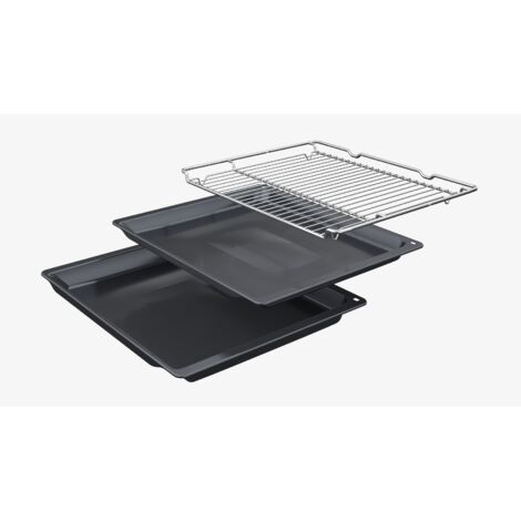 Four Intégrable 71 Litres Pyrolyse Noir Bosch Série 8 (HBA7741B1) - Classe A+, Écran Couleur