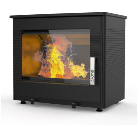 Supra – FR9016120B – Poêle à bois étanche 7,3 kW – Longueur bûche 49 cm – Rendement 78 % – Flamme verte 7 étoiles – Compatible RT 2012 - FR9016120B-Po