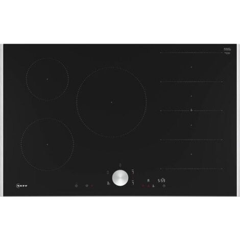 Neff – Table de cuisson à induction 83cm 5 foyers 7400W – Flex induction avec commande Twist Pad – T68TTV4L0