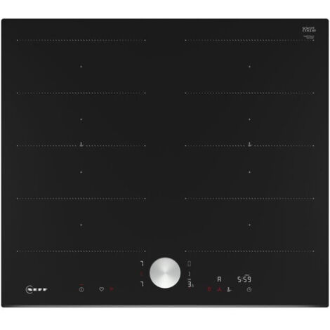 Neff – Plaque induction 60 cm 4 foyers T66FTX4L0 – Puissance 7400 W – Verre-céramique – Fonction Boost et détection de casserole