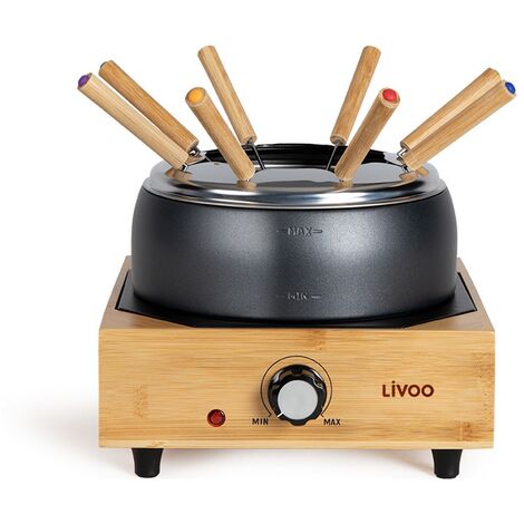 Todeco Service à Fondue au Chocolat avec 6 fourchettes Set, Fondue  bourguignonne pour Fromage, Le Chocolat