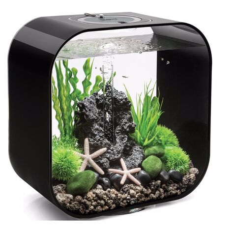 Aquarium décoratif 30L noir – Acrylique léger et résistant – Éclairage LED MCR multicolore – Dimensions 40x23,5x42cm – Poids 9kg – Oase - 30MCR