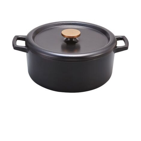 Cocotte en fonte émaillée 30cm noir - Beka - 100168 (1/5)