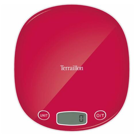 Balance de cuisine électronique 5kg-1g framboise - Terraillon - MACARON FRAMBOISE (1/5)