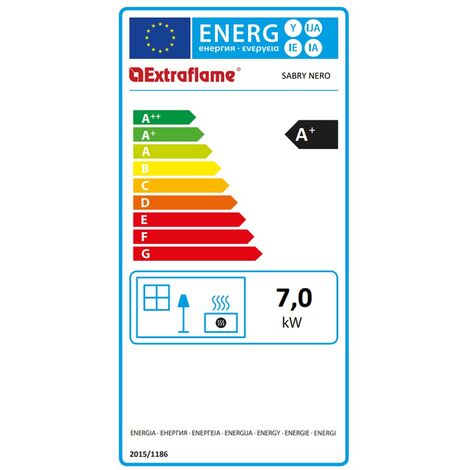 Poêle à granulés de bois 7kw noir - Nordica Extraflame - sabry5.0noir